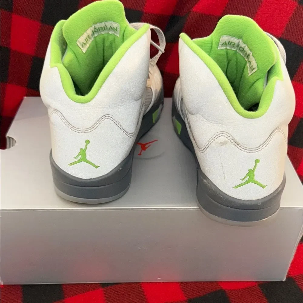 Air Jordan Retro 5 Green silver